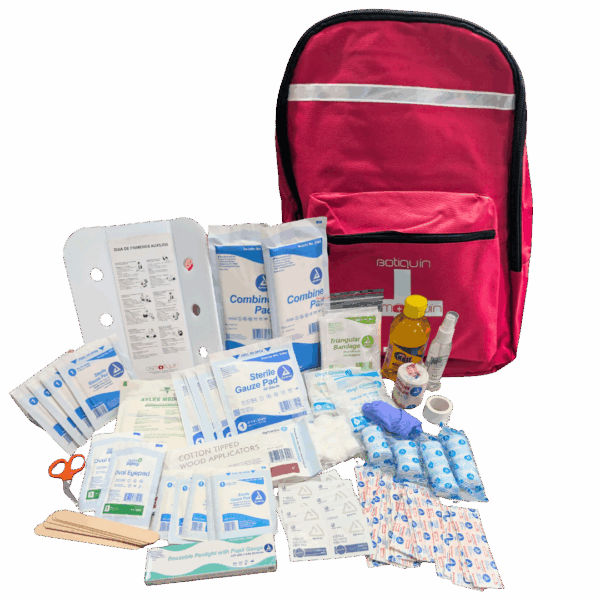 Botiquín CSS en Mochila de emergencias roja - Imagen 2